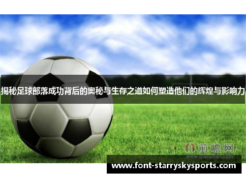 揭秘足球部落成功背后的奥秘与生存之道如何塑造他们的辉煌与影响力